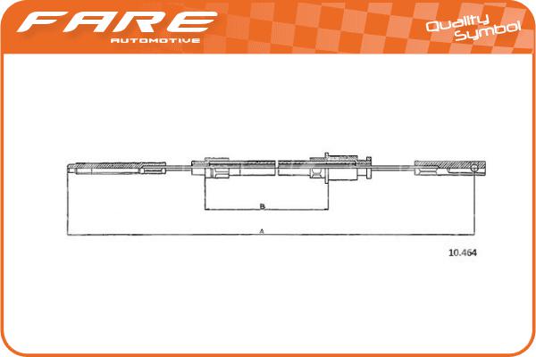 Cable Pull, parking brake (17819)