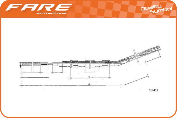 Cable Pull, parking brake (17761)