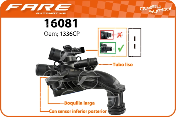 Thermostat, coolant (16081)