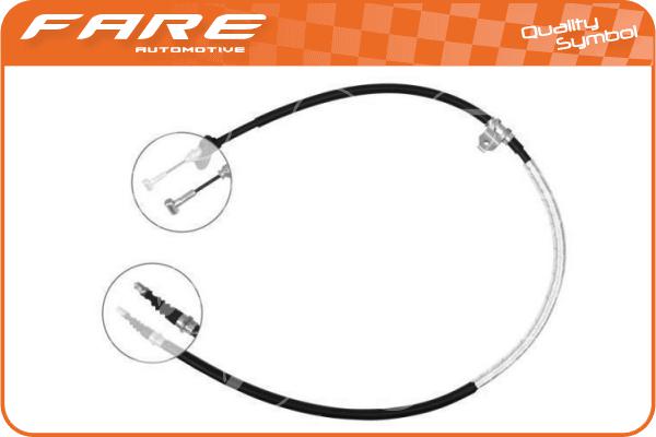 Cable Pull, parking brake (18385)