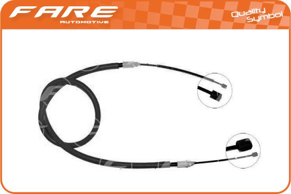 Cable Pull, parking brake (18876)