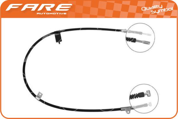 Cable Pull, parking brake (18564)