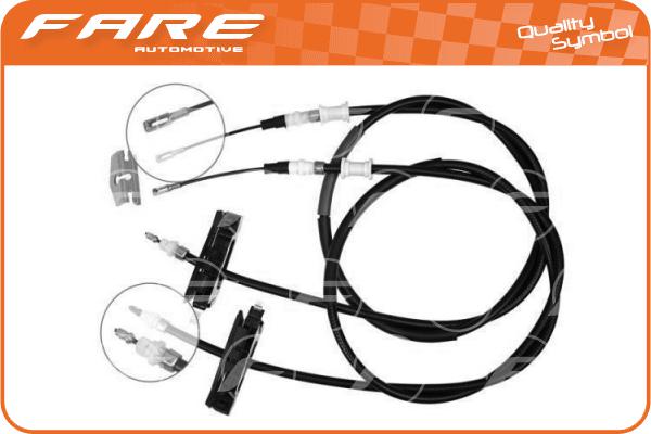 Cable Pull, parking brake (18244)
