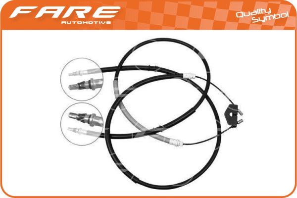 Cable Pull, parking brake (18236)