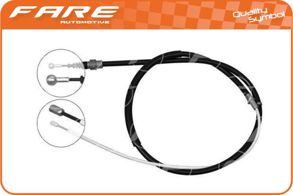 Cable Pull, parking brake (17739)