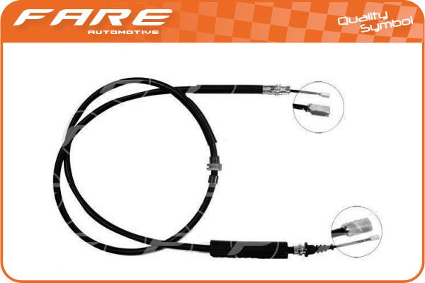 Cable Pull, parking brake (17595)
