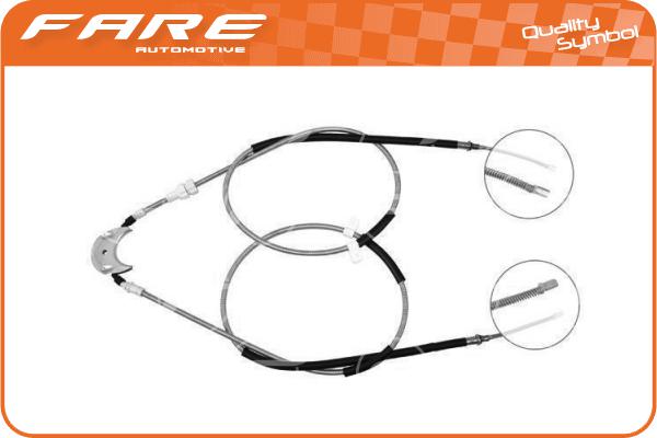 Cable Pull, parking brake (18203)