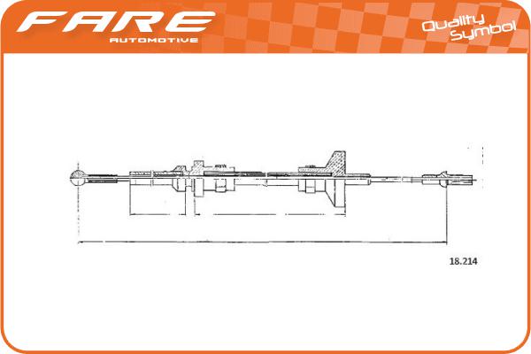 Cable Pull, clutch control (24923)