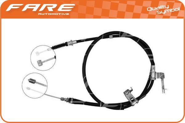 Cable Pull, parking brake (18465)