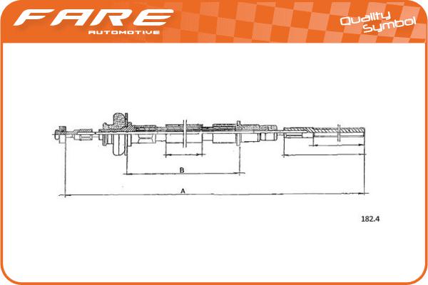 Cable Pull, clutch control (24496)
