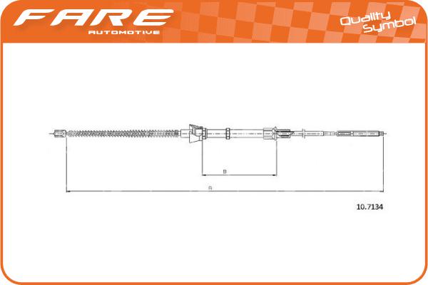 Cable Pull, parking brake (19262)