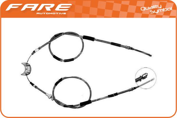 Cable Pull, parking brake (18181)