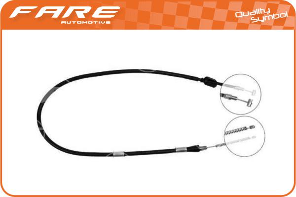 Cable Pull, parking brake (17644)