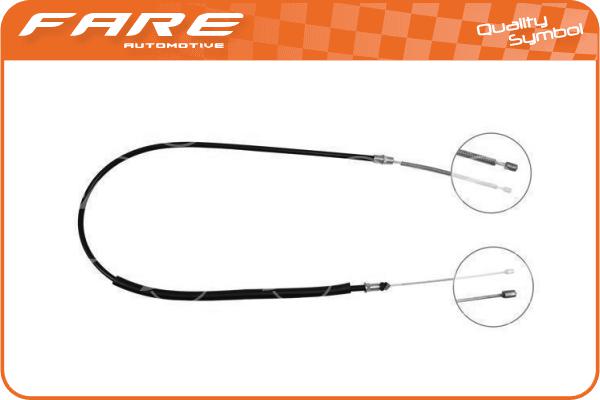 Cable Pull, parking brake (18834)