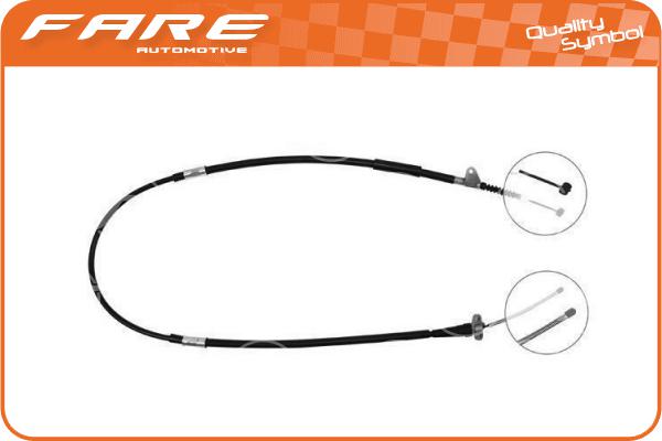 Cable Pull, parking brake (19061)