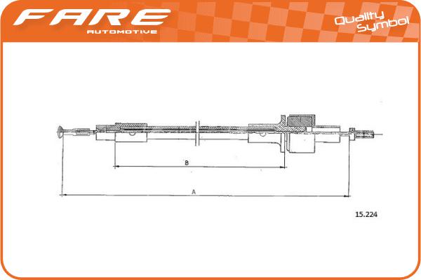 Cable Pull, clutch control (24627)