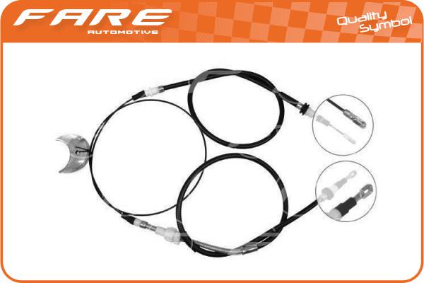 Cable Pull, parking brake (18206)