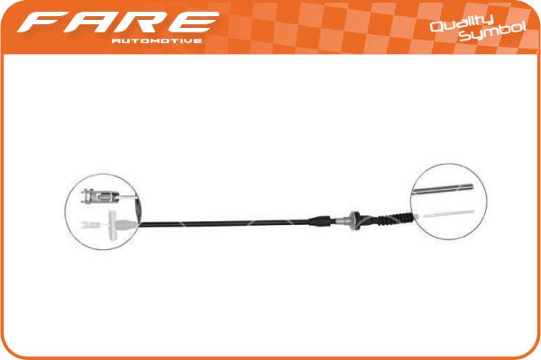 Cable Pull, clutch control (24264)