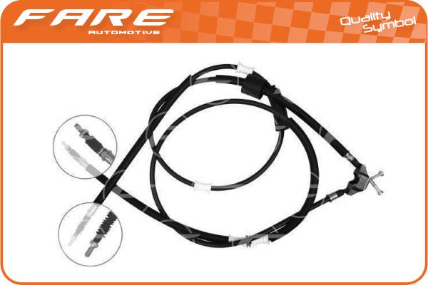 Cable Pull, parking brake (18673)