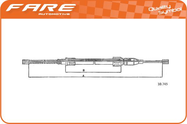 Cable Pull, parking brake (19243)