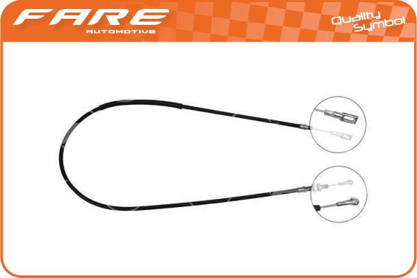 Cable Pull, parking brake (17641)