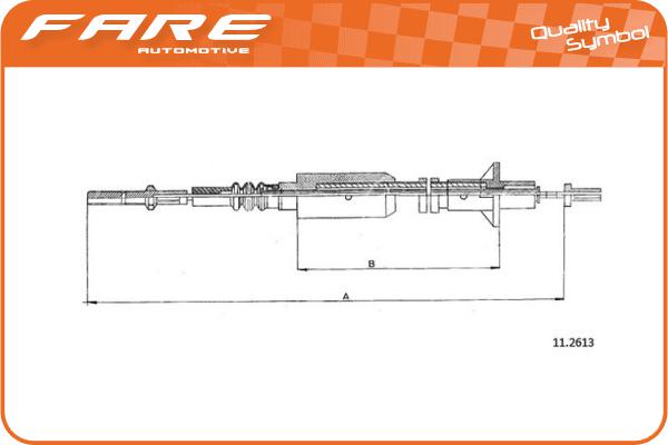 Cable Pull, clutch control (24732)