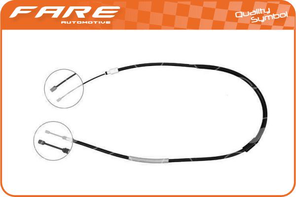 Cable Pull, parking brake (17832)