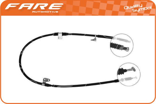 Cable Pull, parking brake (18429)