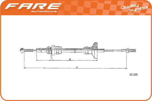 Cable Pull, clutch control (24924)
