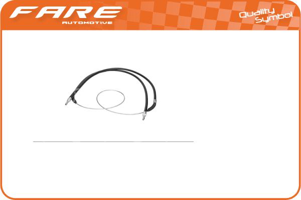 Cable Pull, parking brake (17589)