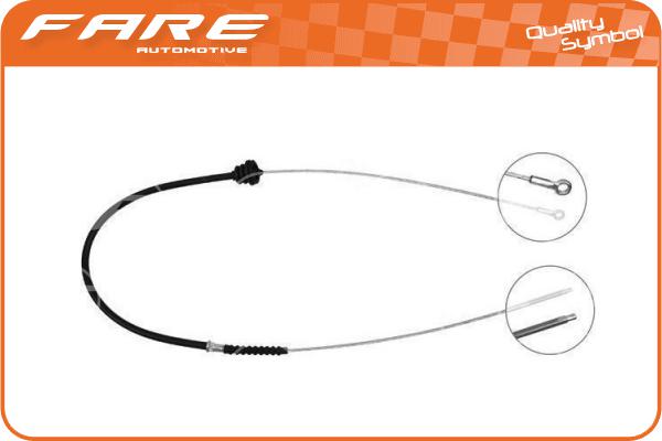 Cable Pull, parking brake (17975)