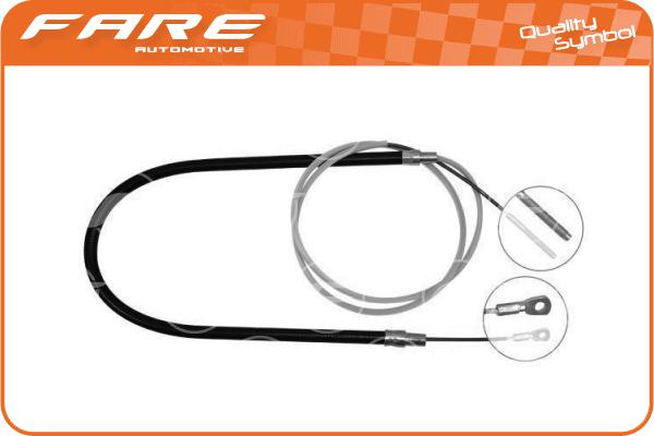 Cable Pull, parking brake (17772)