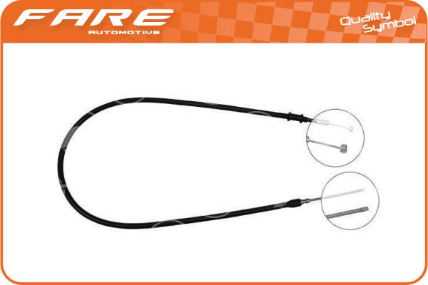 Cable Pull, parking brake (18340)