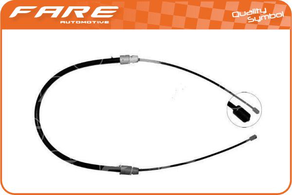 Cable Pull, parking brake (17915)