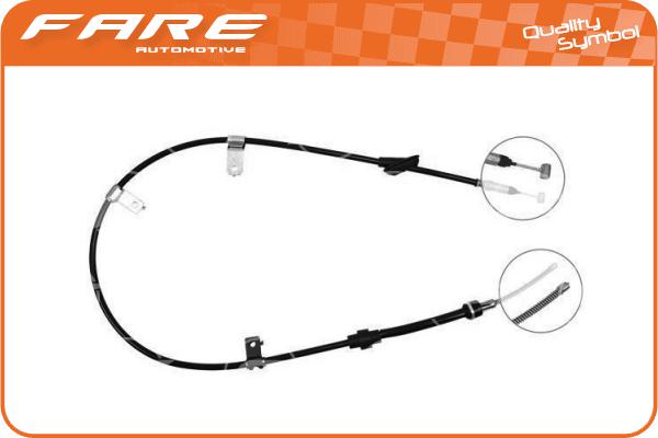 Cable Pull, parking brake (18405)