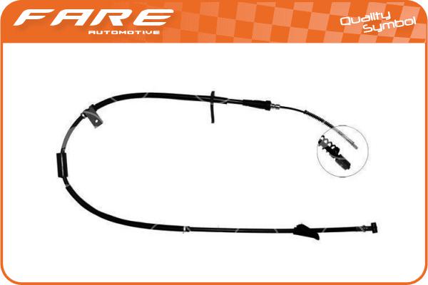 Cable Pull, parking brake (18660)