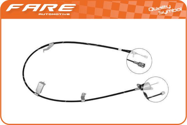 Cable Pull, parking brake (18582)