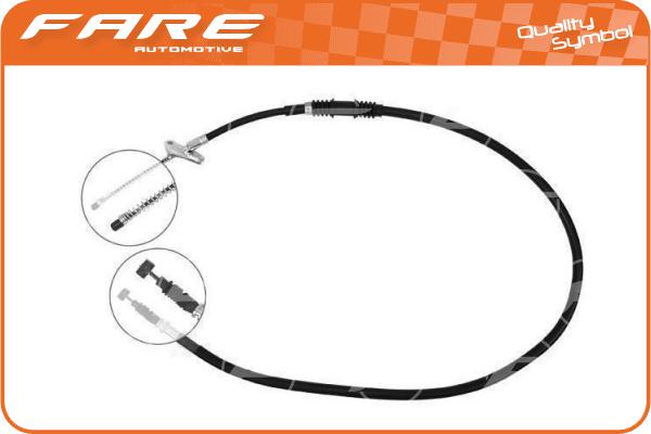 Cable Pull, parking brake (18665)