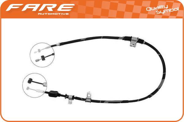 Cable Pull, parking brake (18328)