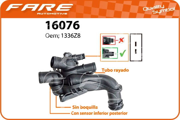 Thermostat, coolant (16076)