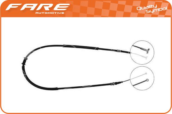 Cable Pull, parking brake (18033)