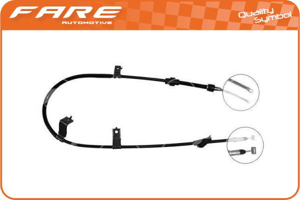 Cable Pull, parking brake (18303)