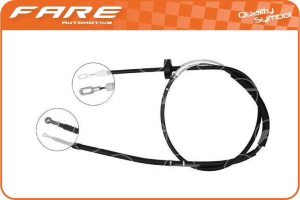 Cable Pull, parking brake (17528)