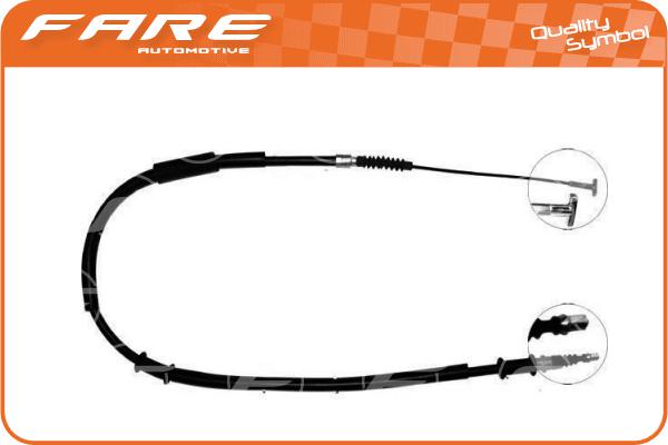 Cable Pull, parking brake (18388)