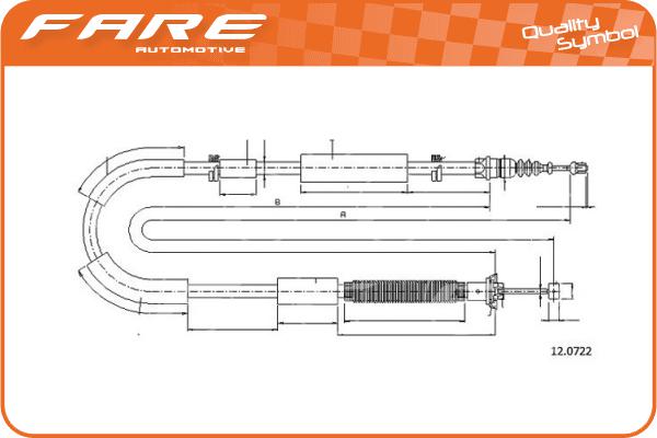 Cable Pull, parking brake (18112)