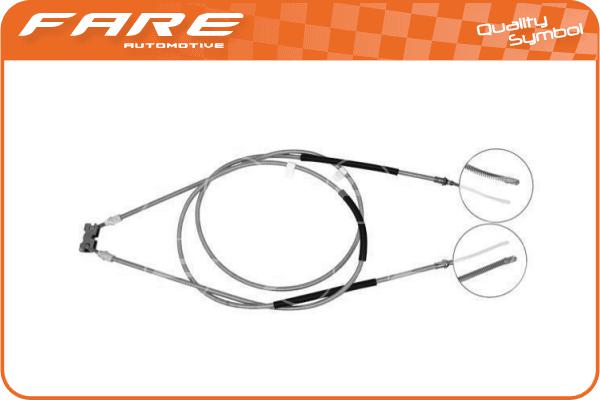 Cable Pull, parking brake (18216)