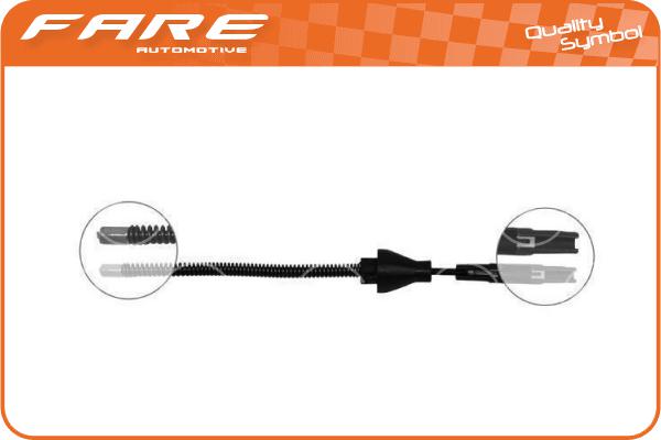 Cable Pull, parking brake (18235)