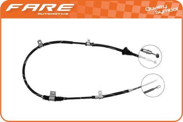 Cable Pull, parking brake (18321)