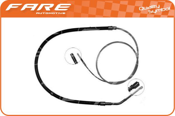 Cable Pull, parking brake (17640)