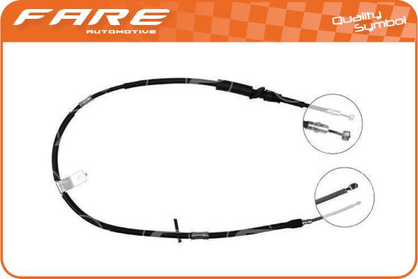 Cable Pull, parking brake (18322)